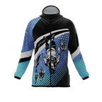 Intrudair® [Pre-Order] Old-Blue Printed Softshell Jacket [Hood]