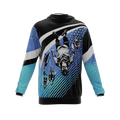 Intrudair® [Pre-Order] Old-Blue Printed Hoodie