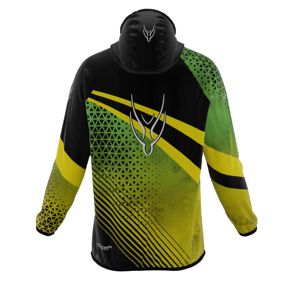 Intrudair® [Pre-Order] Old-Green-Yellow Printed Softshell Jacket [Hood]