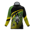 Intrudair® [Pre-Order] Old-Green-Yellow Printed Softshell Jacket [Hood]