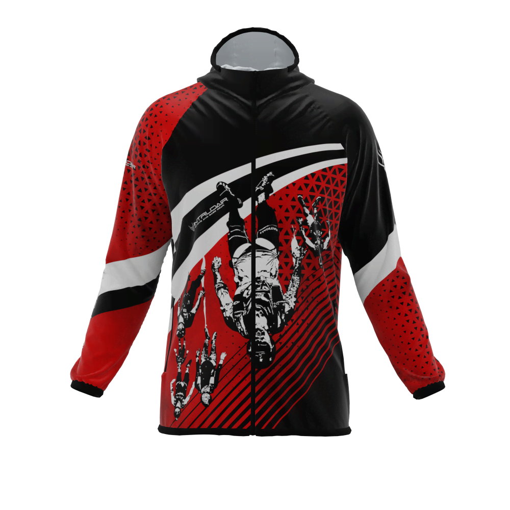 Intrudair® [Pre-Order] Old-Red Printed Softshell Jacket [Hood]