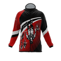Intrudair® [Pre-Order] Old-Red Printed Softshell Jacket [Hood]