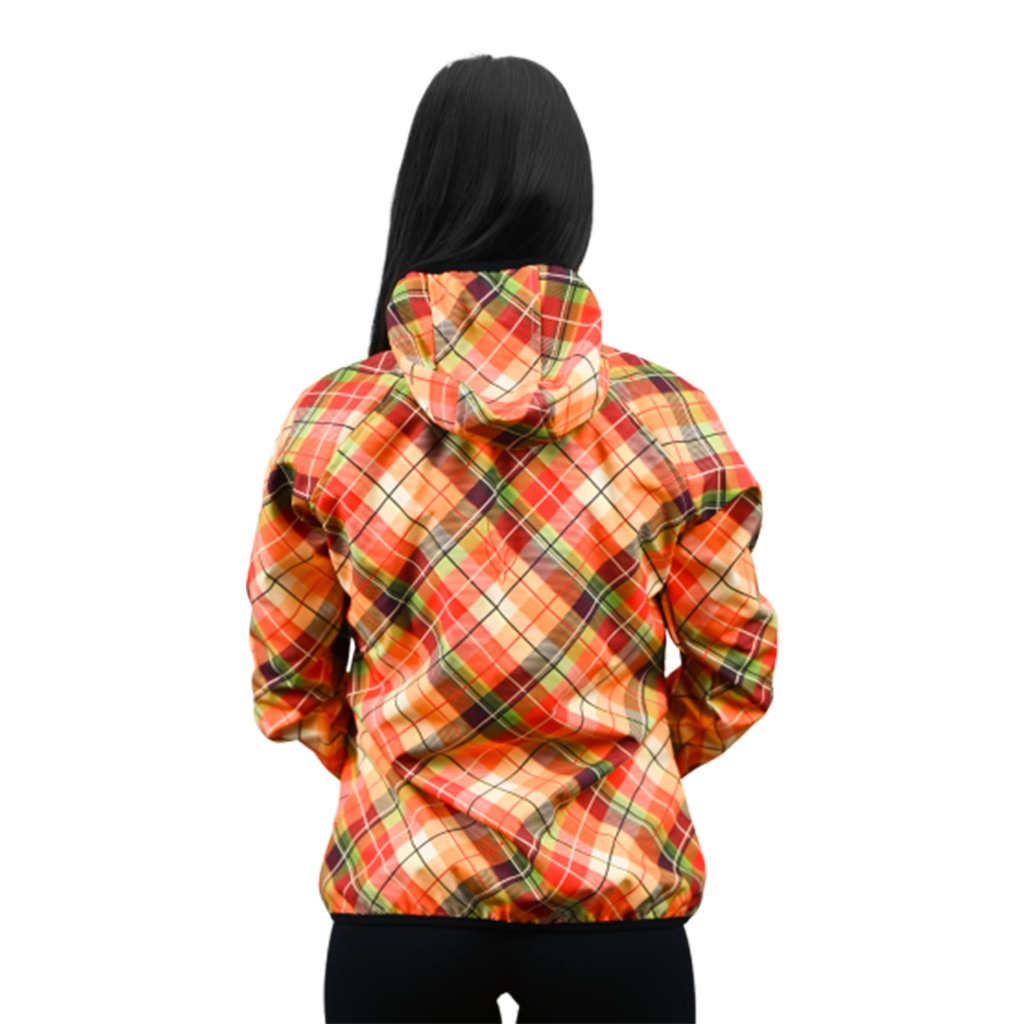 Female Softshell Jacket Orange [Hood]