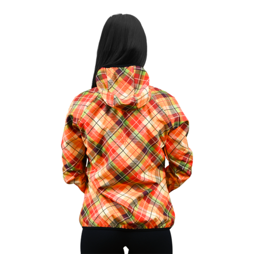 Female Softshell Jacket Orange [Hood]