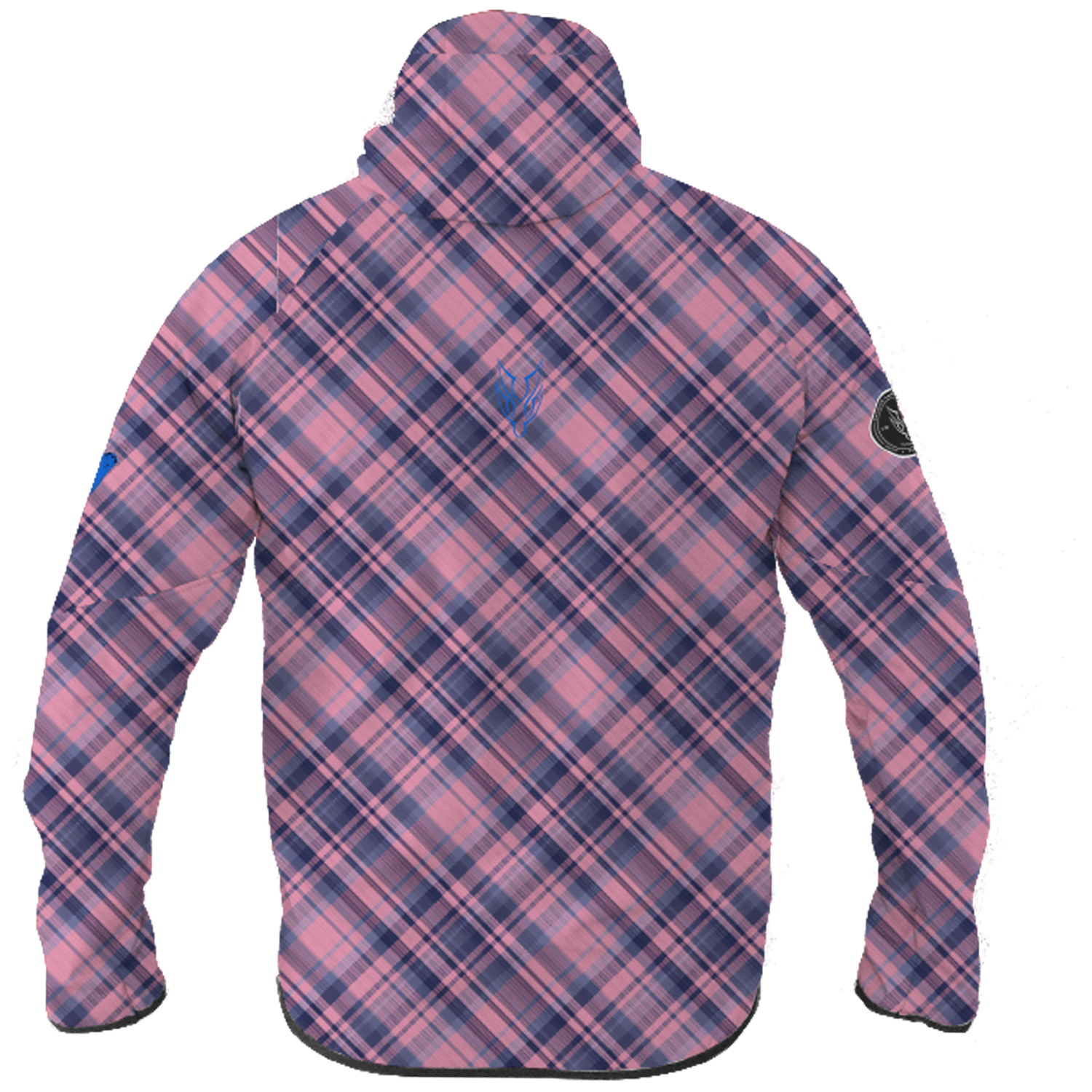 Intrudair® Female Softshell Jacket Tartan Pink [Hood]