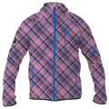 Intrudair® Female Softshell Jacket Tartan Pink [Hood]