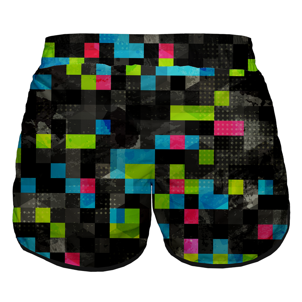 Intrudair Female Board Shorts (Pixel Glitch)