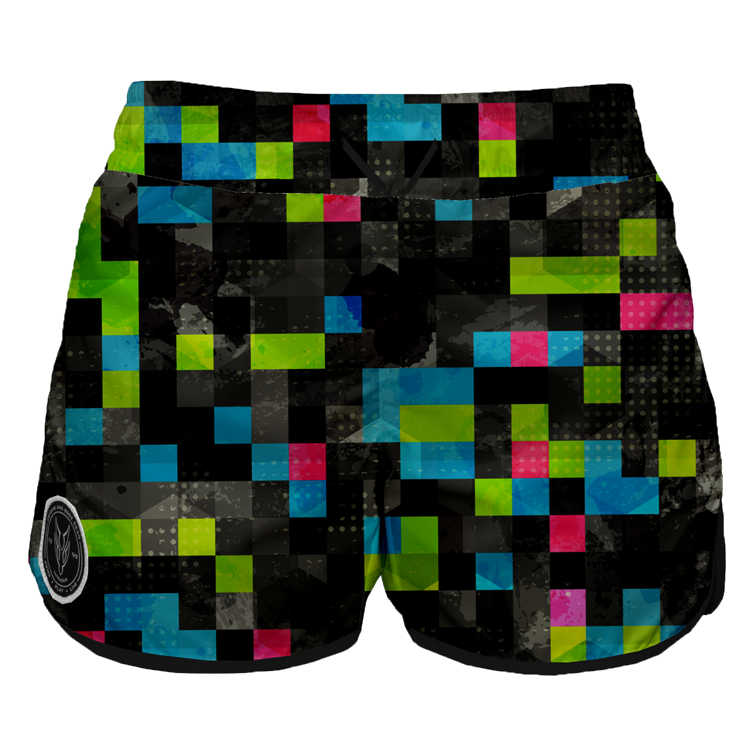 Intrudair Female Board Shorts (Pixel Glitch)