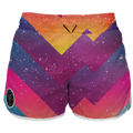 Intrudair Female Board Shorts (Retro Wave)