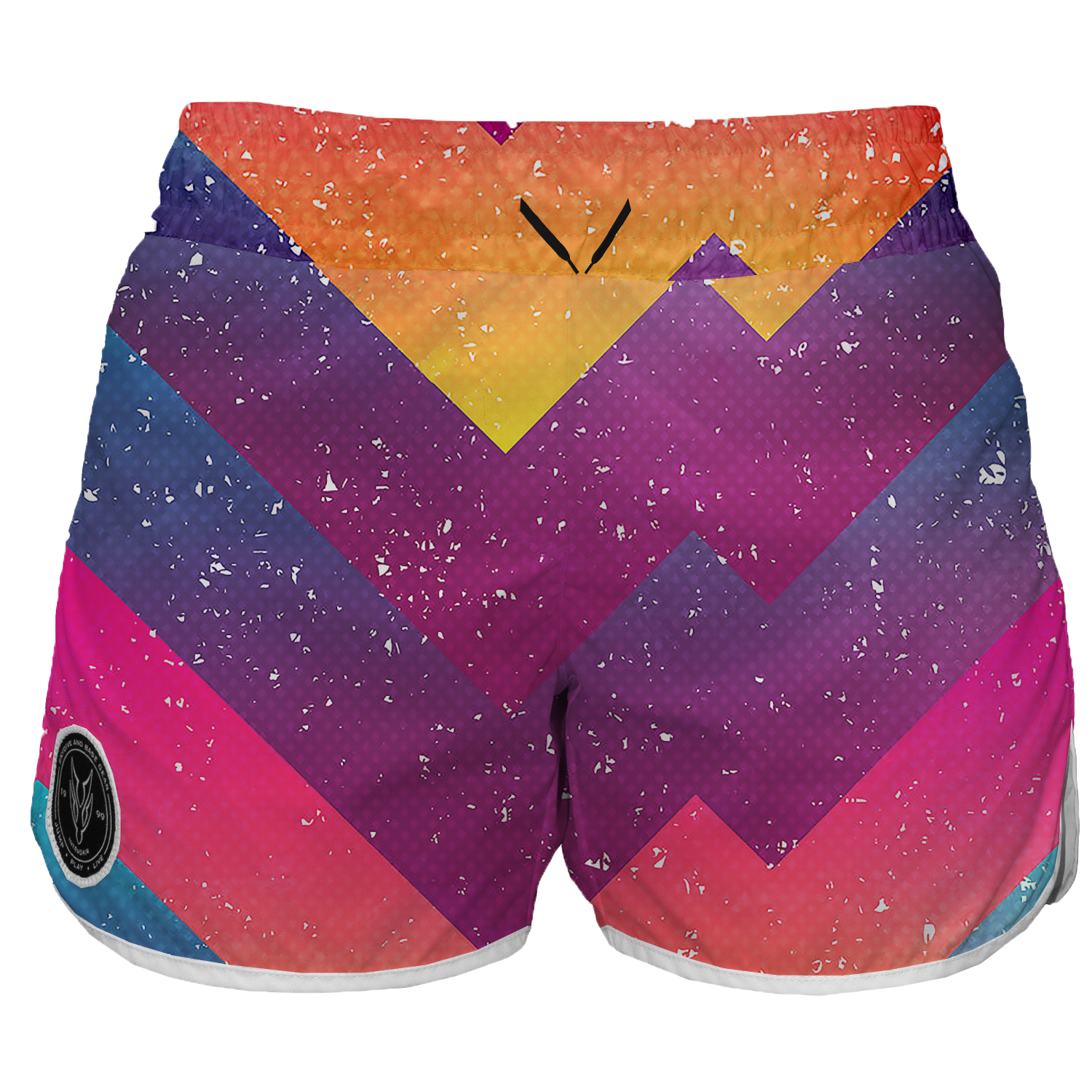 Intrudair Female Board Shorts (Retro Wave)
