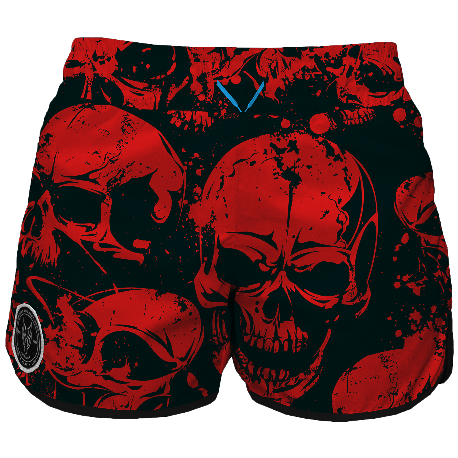 Intrudair Female Board Shorts (Red Skull)