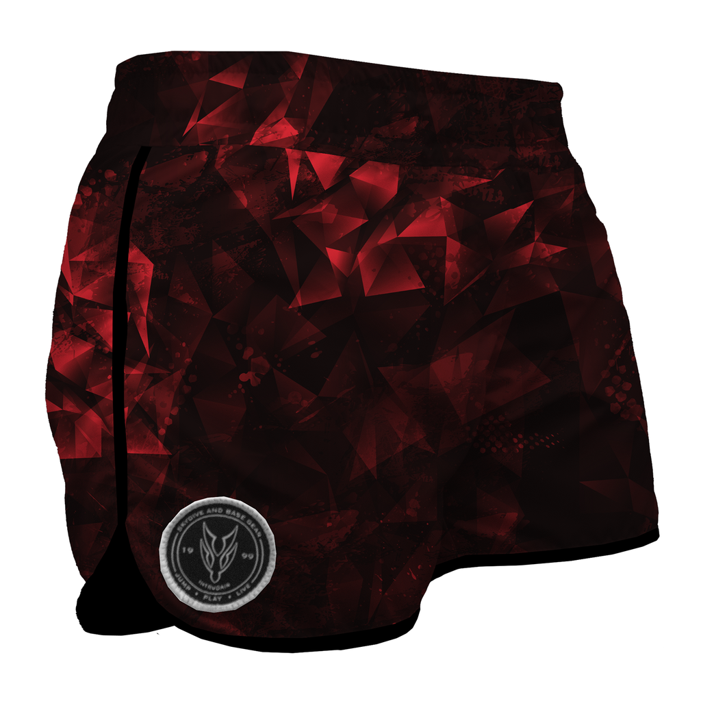 Intrudair Female Board Shorts (Red Void)