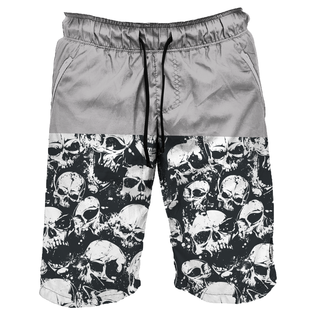 Intrudair Board Shorts (Gray Skull)