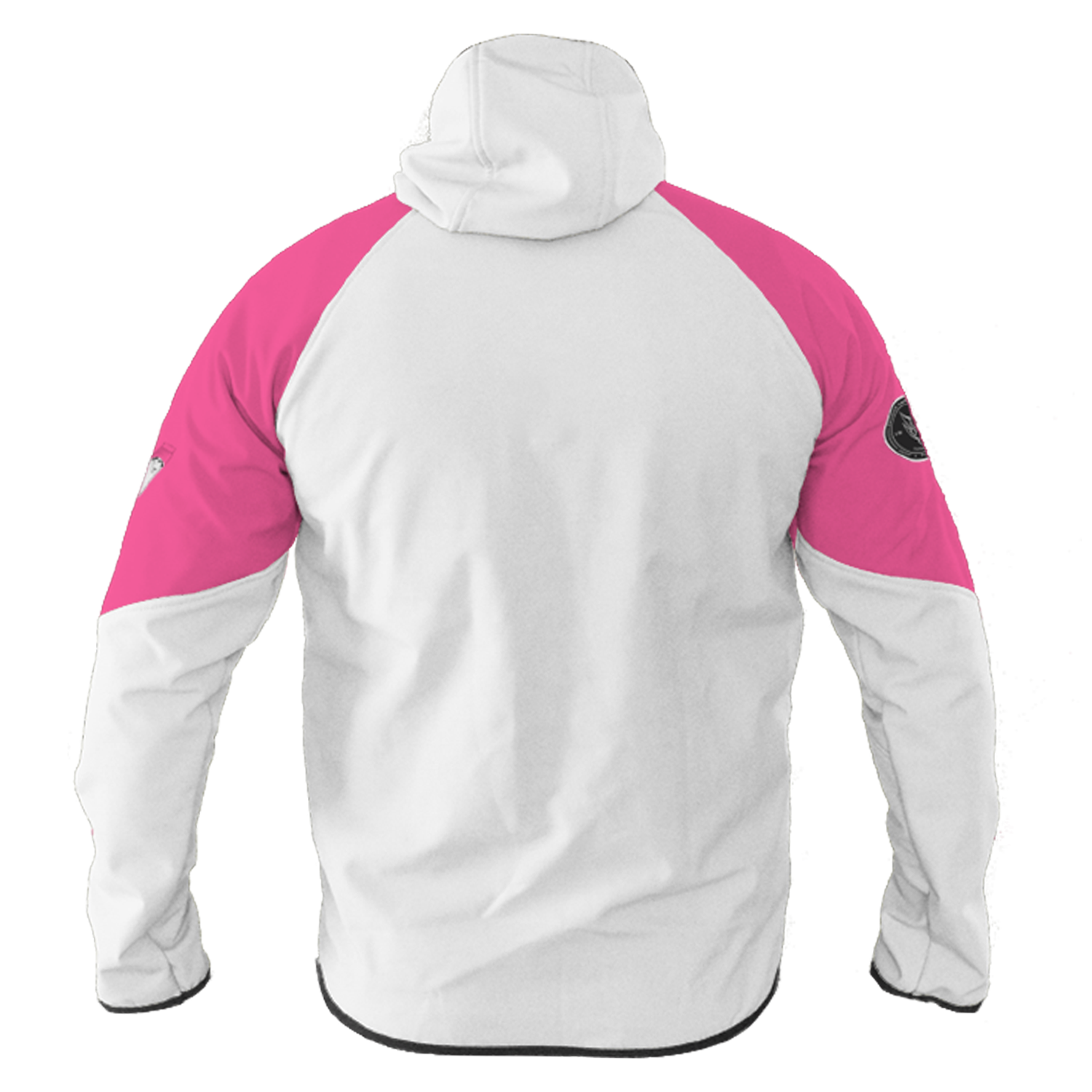 Intrudair® Female Softshell Jacket Black/Orange [Hood]