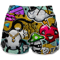 Intrudair Female Board Shorts (Stickerbomb)