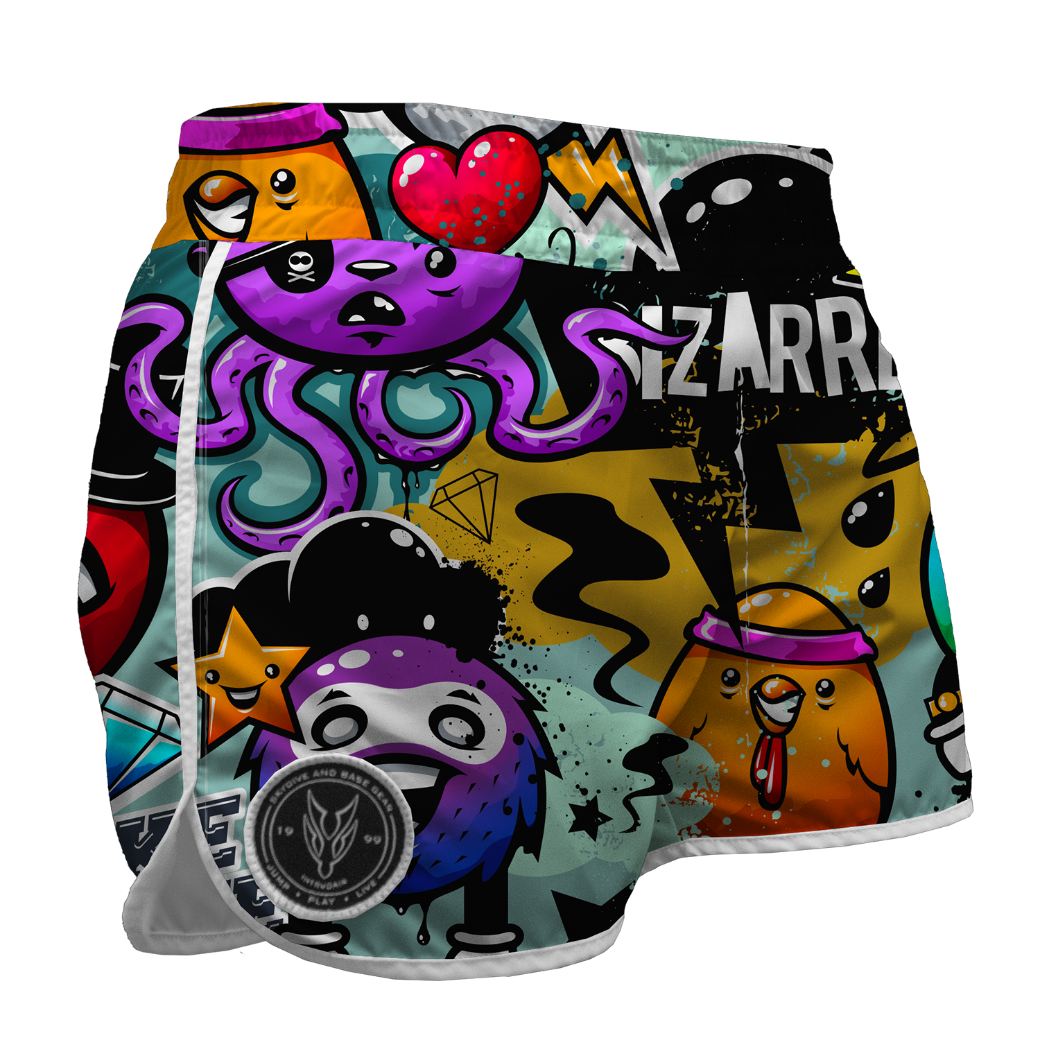 Intrudair Female Board Shorts (Stickerbomb)