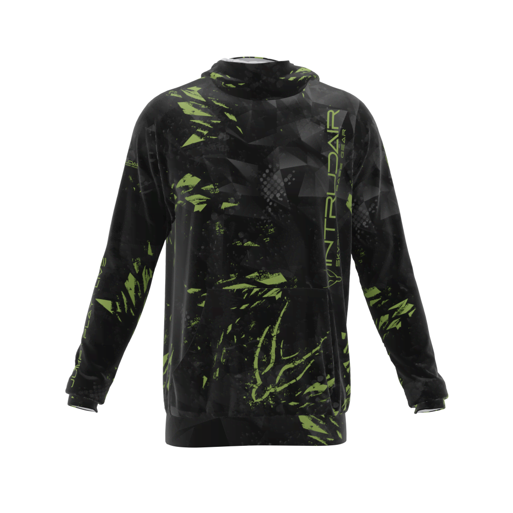 Intrudair® [Pre-Order] Triangle-olive Printed Hoodie