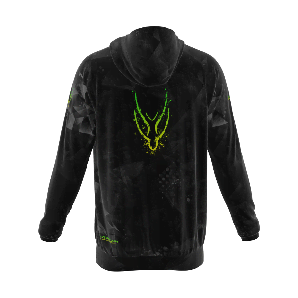 Intrudair® [Pre-Order] Trianlge-yellow-green Printed Hoodie