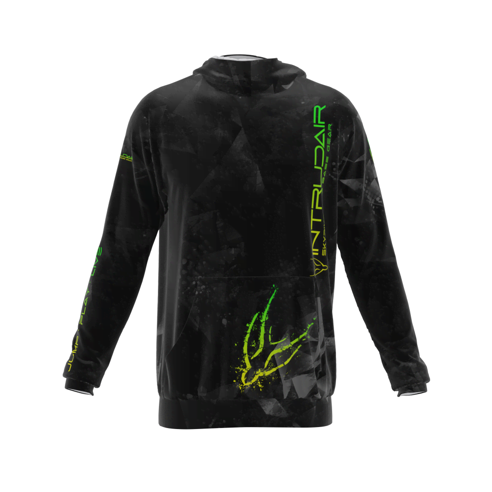 Intrudair® [Pre-Order] Trianlge-yellow-green Printed Hoodie