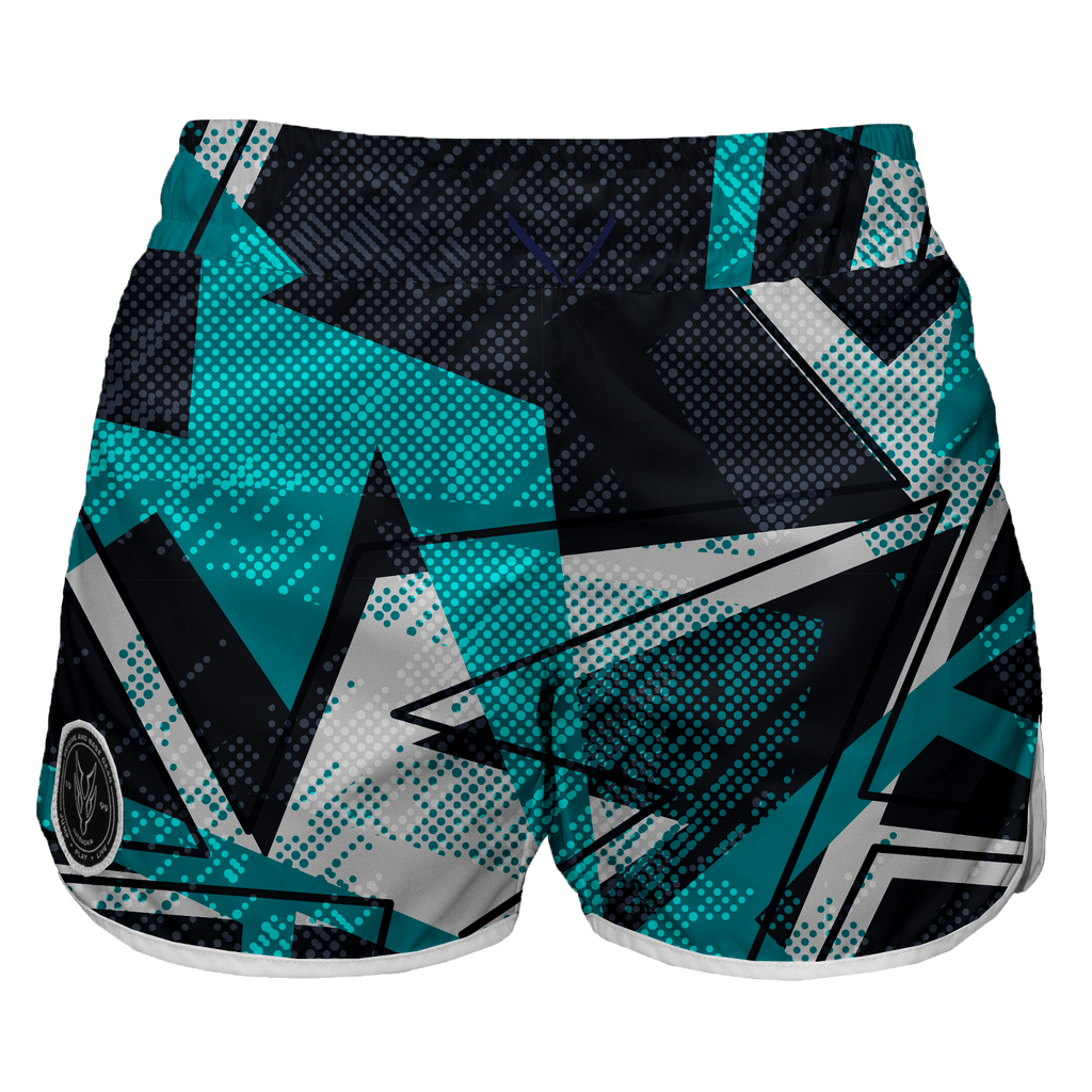 Intrudair Female Board Shorts (Aqua Mesh)