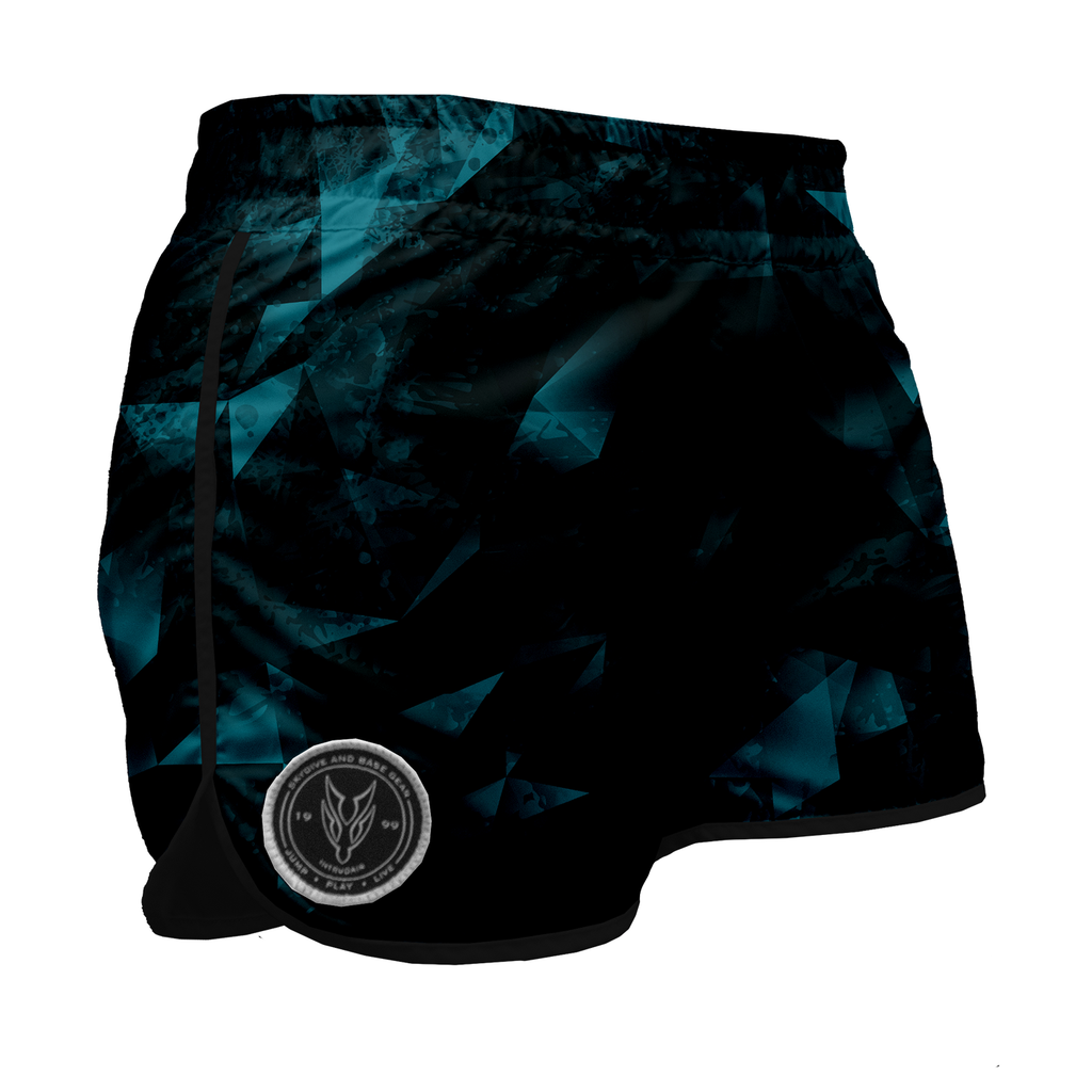Intrudair Female Board Shorts (Turquise Prism)