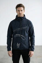 Printed Softshell Jacket Black [Hood]