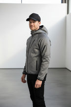 Softshell Jacket Melange Grey [Hood]