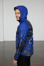 Printed Softshell Jacket Blue [Hood]