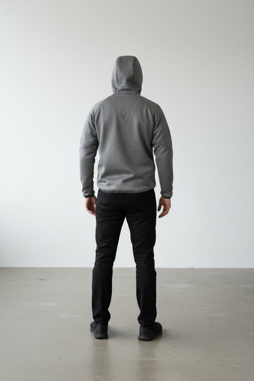 Softshell Jacket Melange Grey [Hood]