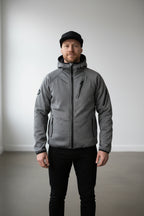 Softshell Jacket Melange Grey [Hood]