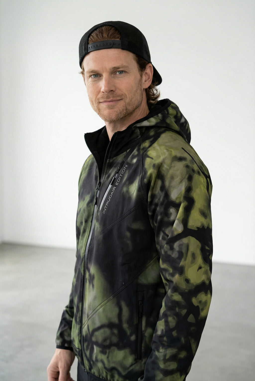 Intrudair® Softshell-Jacke (Dunkelgrünes Tarnmuster)