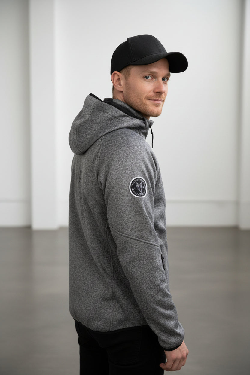 Softshell Jacket Melange Grey [Hood]