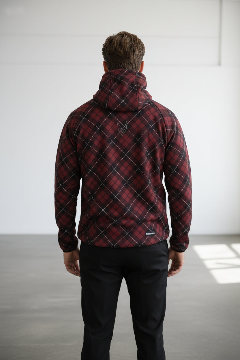 Wine red Softshell Jacket [Hood]