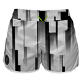 Intrudair Female Board Shorts (White Rain)