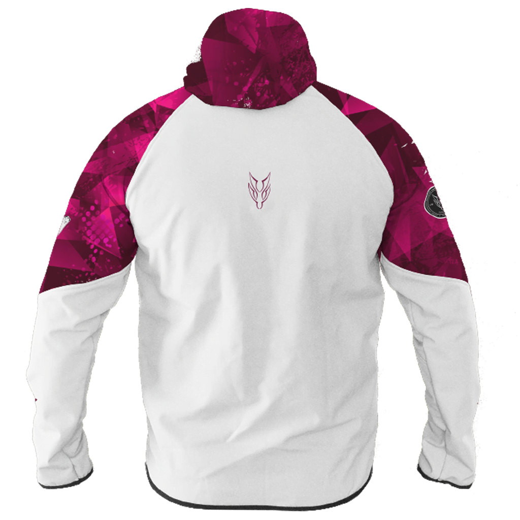 Intrudair® Female Softshell Jacket Pink Shards [Hood]