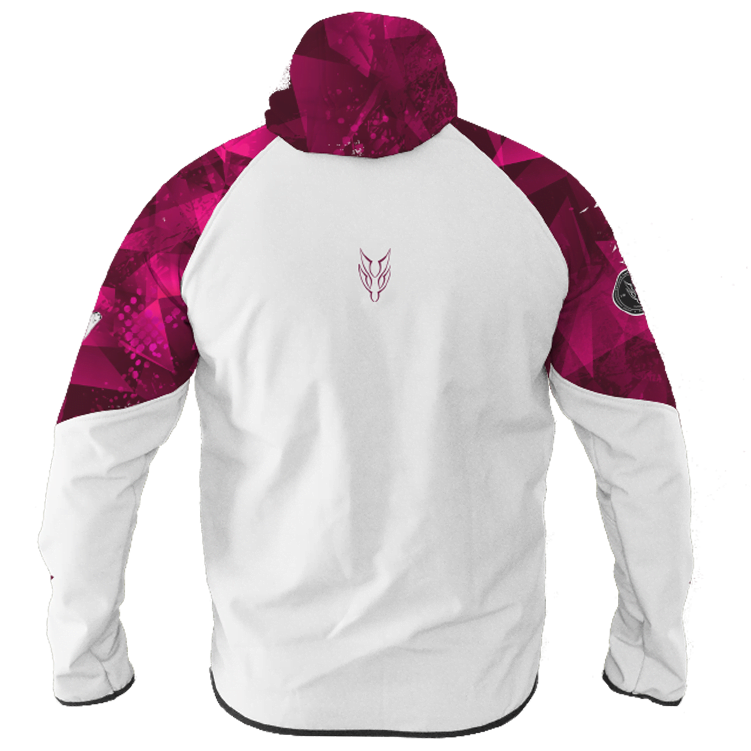 Intrudair® Female Softshell Jacket Pink Shards [Hood]