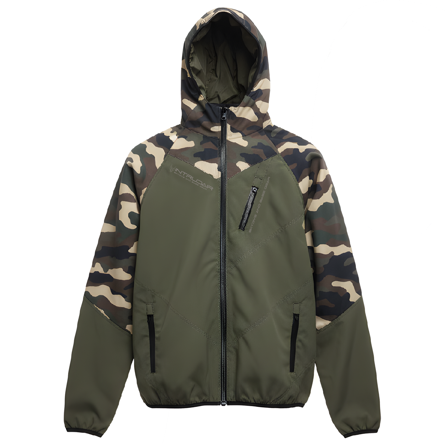 Unique Softshell Jacket Male [Xl/L] Olivegreen/Camo Print