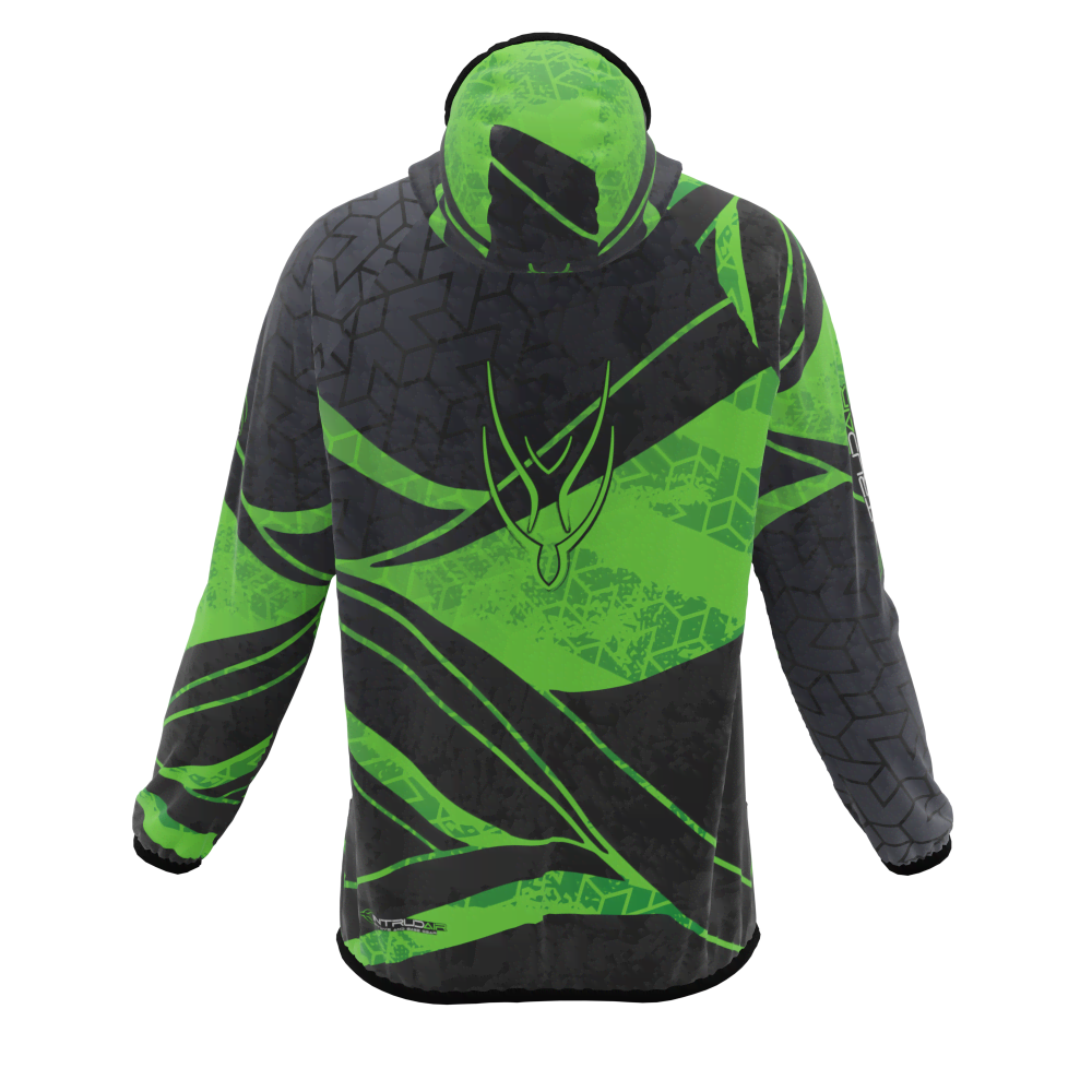 Intrudair® [Pre-Order] XRW-Green Printed Softshell Jacket [Hood]