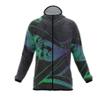 Intrudair® [Pre-Order] XRW-Green-Purple Printed Softshell Jacket [Hood]