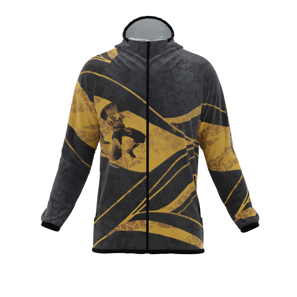 Intrudair® [Pre-Order] XRW-Orange Printed Softshell Jacket [Hood]