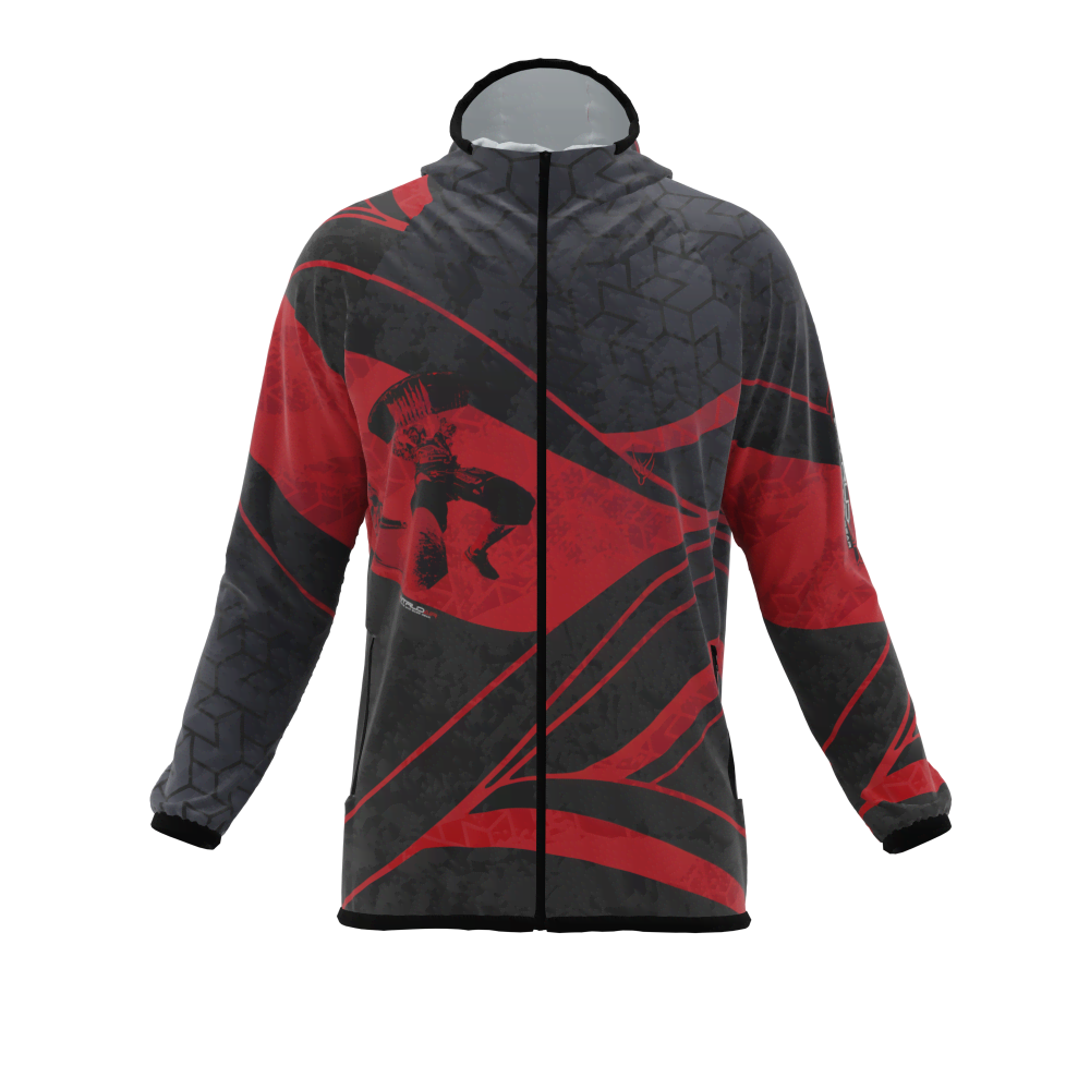 Intrudair® [Pre-Order] XRW-Red Printed Softshell Jacket [Hood]