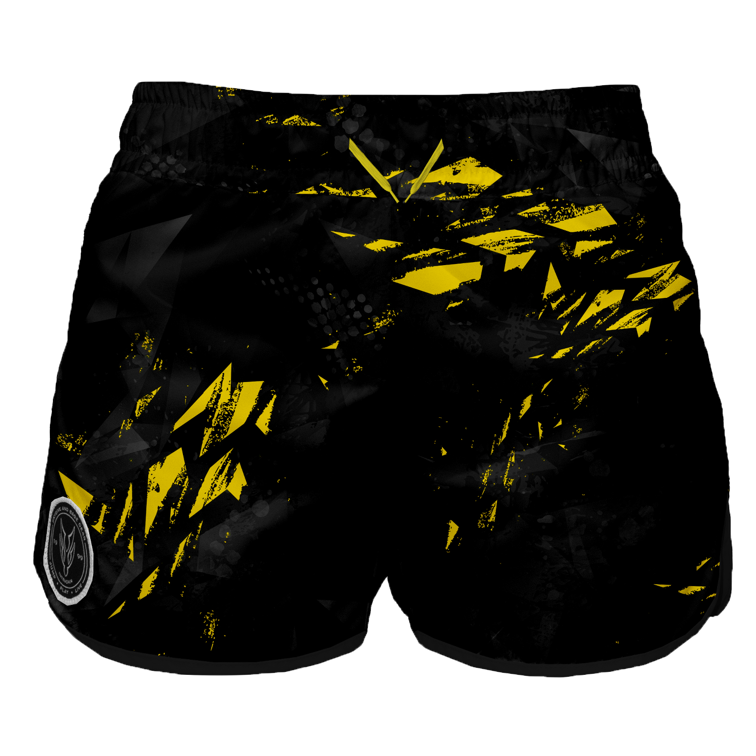 Intrudair Female Board Shorts (Yellow Shard)