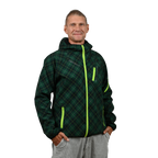Bright Green Printed Softshell Jacket [Hood]