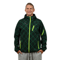 Bright Green Printed Softshell Jacket [Hood]