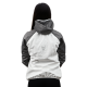 Softshell Jacket Woman White/Gray [Hood]