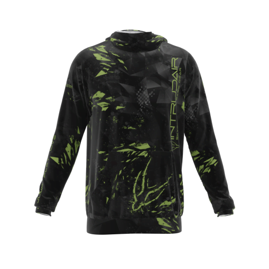 Intrudair ® [Pre-Order] Triangle-olive Printed Hoodie