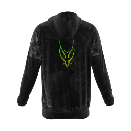 Intrudair ® [Pre-Order] Trianlge-yellow-green Printed Hoodie