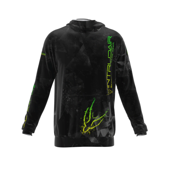 Intrudair ® [Pre-Order] Trianlge-yellow-green Printed Hoodie