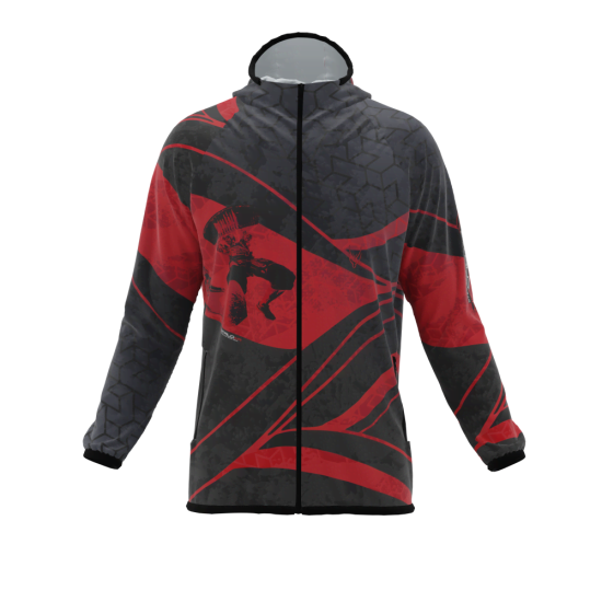 Intrudair ® [Pre-Order] XRW-Red Printed Softshell Jacket [Hood]