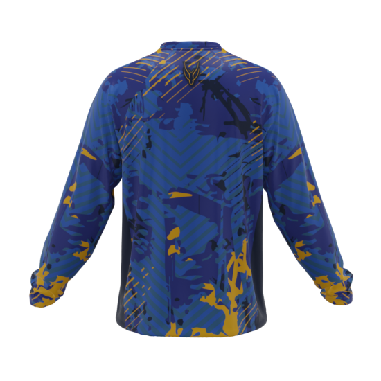 Jersey Blue/Yellow Printed(long sleeved)